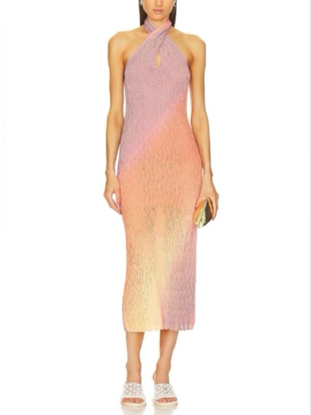 Jonathan Simkhai - Azalea Knit Ombré Halter Dress